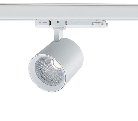 Kiki series of track spotlight 25W in-track driver white finish