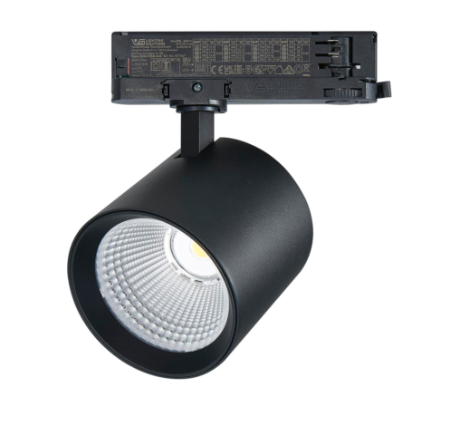 Kiki series of track spotlight 42W in-track driver black finish